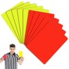 Raheem Pack of 10 Referee Cards, PVC Red Card, Yellow