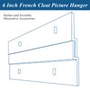 24 Pack French Cleat Hanger Headboard Wall Mounting Brackets Cleat
