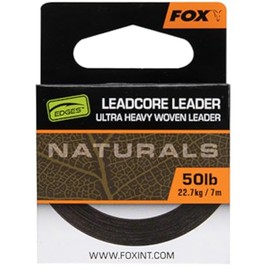 Fox Naturals Leadcore 50lb 22.7kg - 25m Leader Line Carp Fishing Leader Material
