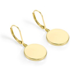 ALEXCRAFT Silver 925 Earrings Hanging Hoop Earrings Women's 14K Gold Small Earrings Lightweight Hanging Bar Earrings Pendant Earrings Jewellery Hoop Earrings Hanging Women's Jewellery Gifts, Silver