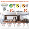 EACLL GU10 LED Cool White 6 W Replaces 90 W