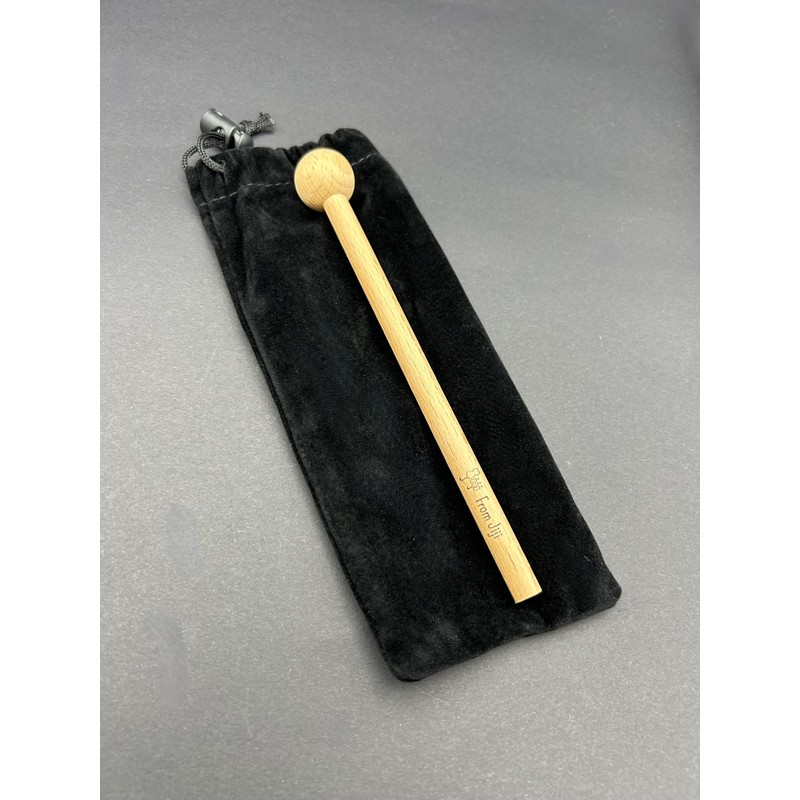 FromJiji Healing Crystal Tuner Crystal Mallet Set with Storage Pouch,