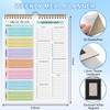 Weekly Meal Planner Notebook - 8.5x11", 50 Sheets, Magnetic, Wall-Mountable