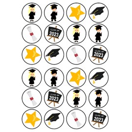 24 x Edible Cupcake Toppers with Slices