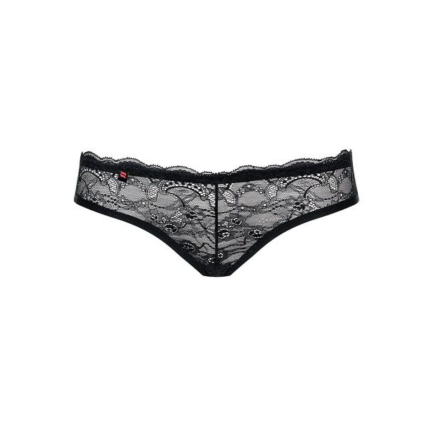 Lace Panties Frivolla Obsessive in Black with straps, Slim, , Large / X-Large, , black,