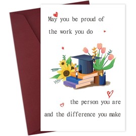 Teacher Thank You Cards Graduation Gifts for Teachers Appreciation Gifts for Teachers End of Year Teacher Gift Best Teacher's Presents Teacher Appreciation Cards Teachers Christmas Gift