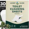 Lucent Globe Toilet Cleaning Sheets | Strips - Tough on