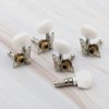 5PCS Semiclosed Banjo Celluloid Machine Head Tuning Pegs Tuner Chrome