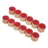 12Pcs Birthday Stamps Wooden Handle Assorted Style Clear Pattern Wooden
