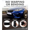 Silicone Black License Plate Frame Covers 2 Pack- Front and
