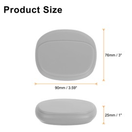 HARFINGTON Earbuds Cases, Wired Earphone Case Holder Organizer, Silicone Ear Buds Case Small for USB Cable, Earphones, Grey