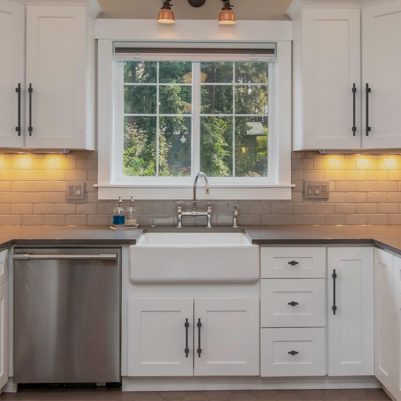 9BUILD 10 Pack 3.75 Inch Cabinet Pulls Matte Black Handles