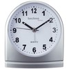 Technoline Quarzwecker Modell SL, silber, analog, schleichender Sekundenzeiger, Belecuhtung, nachtleuchtende