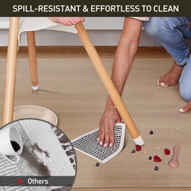 ZPAI Clear Plastic Area Mat for Under Dining Table, 6'×9' Large No Slip Waterproof Vinyl Area Rug for Home, Anti-Spill Hard Floor Protector Cover for Living Room, Easy Clean Floor Mat