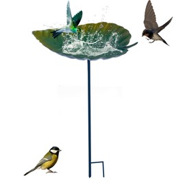 2-in-1 Bird Bath & Feeding Station, Standing Garden Bird Bath with 83 cm Stand, Frost-Proof Bird Bath, Garden Standing, Feeder for Birds, Bird Bath, Winterproof