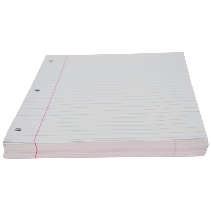 School Smart - 85285 3-Hole Punched Filler Paper w/ Red
