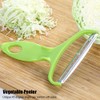 2 Pieces Green Wide Mouth Vegetable Peeler with Hanging Hole
