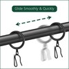 60Pcs Metal Curtain Rings and 60 Pcs Curtain Drapery Pin