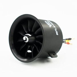 XFLY-MODEL 70mm 12 blades EDF Ducted Fan with 6S Brushless Inrunner 2680-KV2200 Motor Model Jet Aircraft