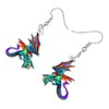 DOWAY Acryl Drachen Geschenke Fantasy Drachen Ohrringe für Damen Mädchen