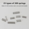 300 Pcs Compression Springs Assortment Kit, Springs Assorted Extension Spring,
