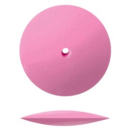 Dedeco Sunburst Rubber Abrasive Wheel for Rotary Tool - 7/8" (22mm) Knife-Edge Wheel, Finishing and Polishing Rotary Tool Accessories, Fine 600 Grit, Pumice - 12 Pieces Per Pack