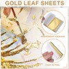 PATIKIL Gold Leaf Sheets for Art 8.5x9.5cm, 200 Pcs Gold