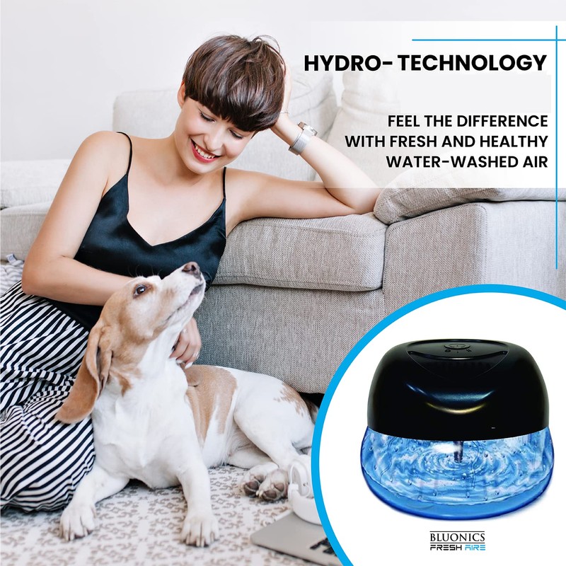 Bluonics Fresh Aire 2-Pack Water Air Washer, Air Revitalizer &