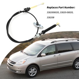 Newnessai 3382008020 - Cable de control de cambio de transmisión automática, repuesto para Toyota Sienna 2004, 2005, 2006, 2007, 2008, 2009, 2010, reemplaza 33820-08020 33820B