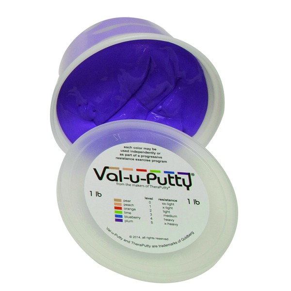 Val-u-Putty 10-3945 Exercise Putty, Plum, X-Firm, 1lbs