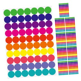 CAXUSD 20-Pack Sticker Sheets DIY Dot Labels for Garage School Projects Home Decor
