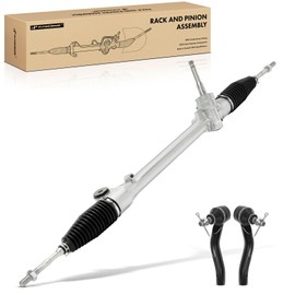 A-Premium Power Steering Rack and Pinion & Outer Tie Rod End Kit Compatible with Toyota Yaris 2006-2012, 3-PC Set