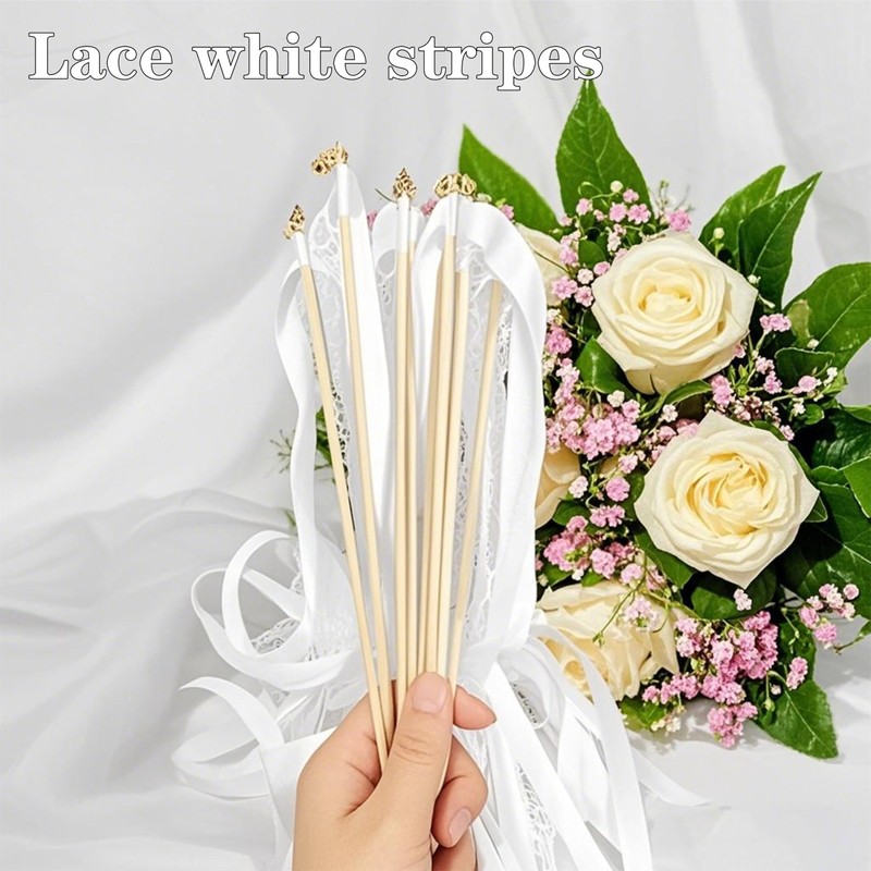 Pack of 50 Wedding Walls, White Wedding Walls, Streamers with