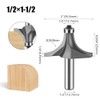 WSOOX 3/4-Inch Radius Round Over Router Bit 1/2-Inch Shank C3