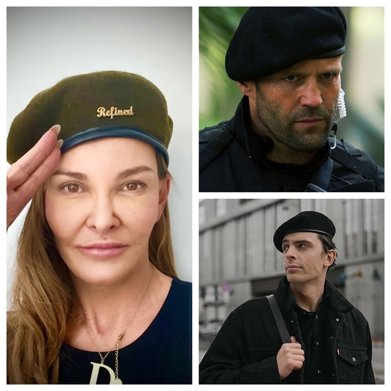 MAYMII·HOME British Military Berets Hat Cap for Men Women, Wool