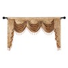 ELKCA European Valance Curtains for Living Room Luxury Coffee Curtains