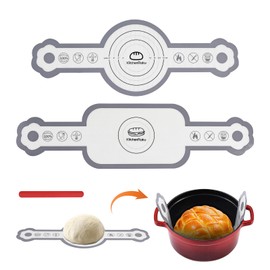 Cook's Aid 2 Pcs Silicone Bread Sling for Dutch Oven, Non-Stick Bread Baking Mat Set, Reusable Sourdough Bread Sling with Long Handles for Easier Transfer for Dough