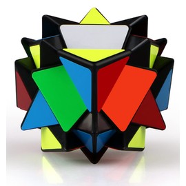 Axis Speed Cube 3x3x3 Stickers Magic Speed Cube Puzzle Toy for Kids Adults Black