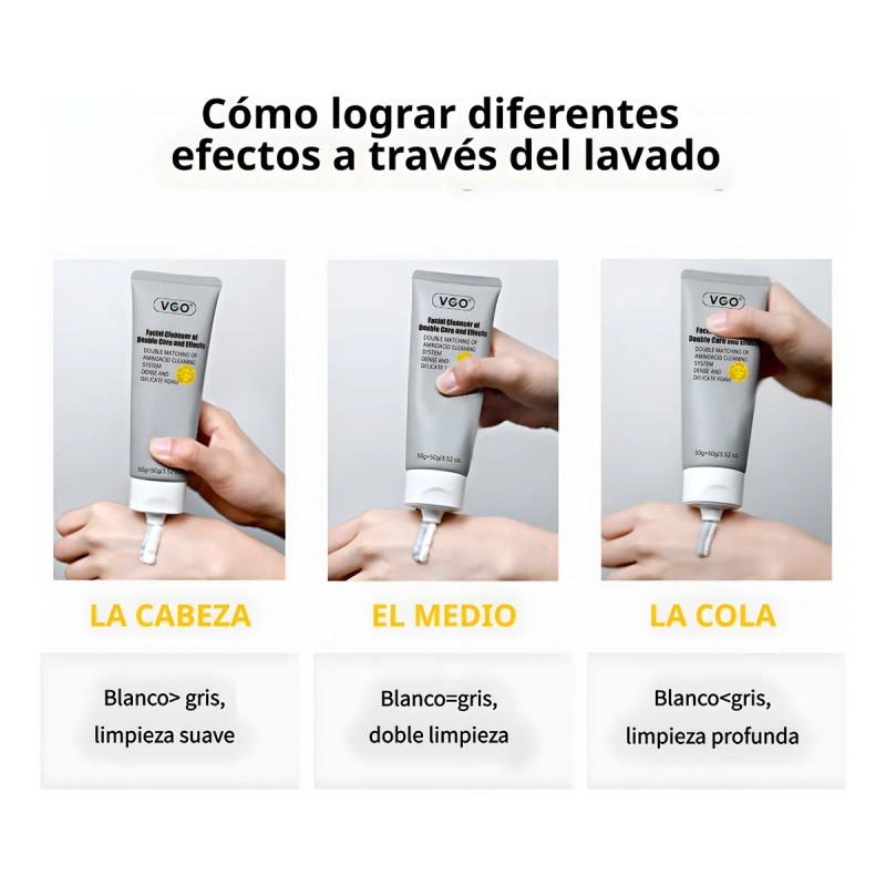 Limpiador Facial Vgo 2 En 1 Máscara De Barro Y