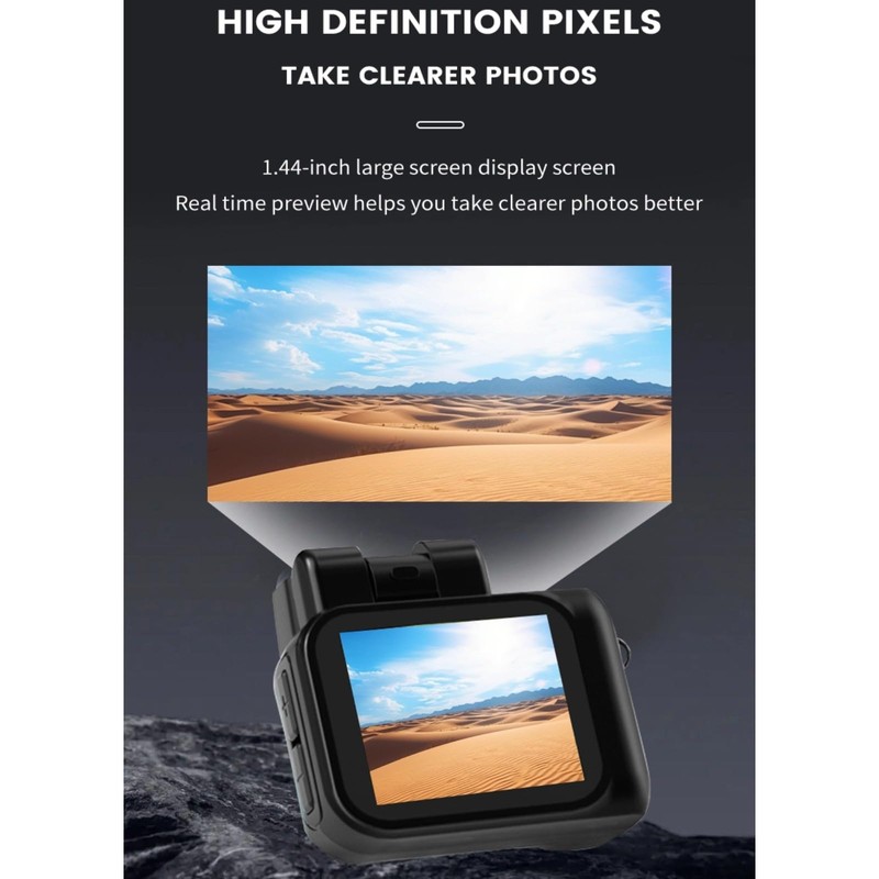 UHD 1080P Video Camera Camcorder Small, 1.44 Inch Touchscreen, 512G