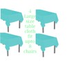 Oojami Disposable Plastic Table Covers (4 Pack 54" x 108")