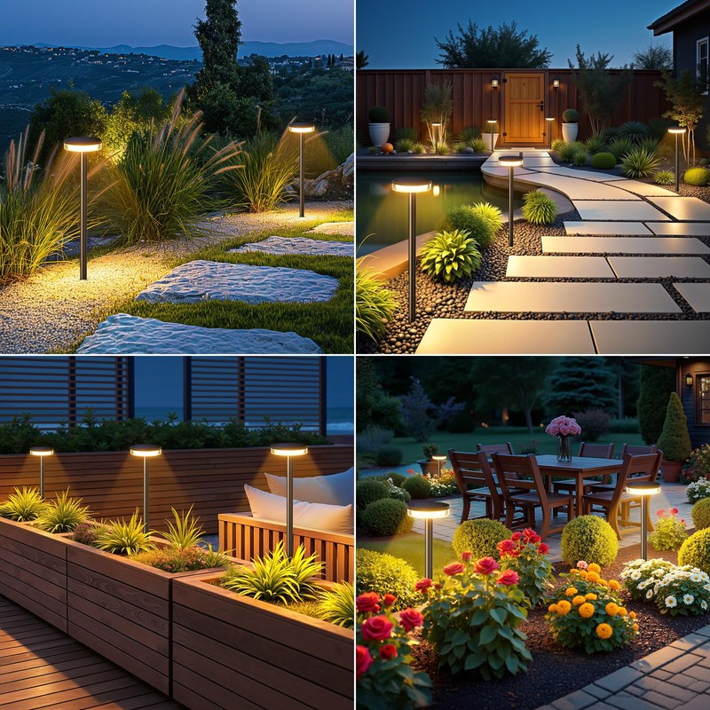 LETMY Solar Pathway Lights Outdoor, 6 Pack 2X Brighter Solar