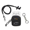 Rough Enough Earbud Case Pouch with Neck Lanyard Keychain for
