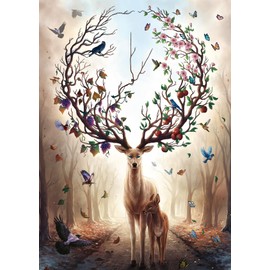 Ravensburger Fantasy Deer 1000 Piece Jigsaw Puzzle for Adults - 12000459 - Handcrafted Tooling, Made in Germany, Every Piece Fits Together Perfectly