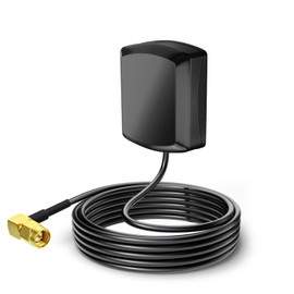 Eightwood GPS Antenne SMA Rechtwinklig Antenne mit 3 Meter SMA Rechtwinklig Kabel Verlaengerung Kompatibel mit Golf GPS Navigation System GPS Receivers Auto DVR GPS Modul Tracking Antenne MEHRWEG