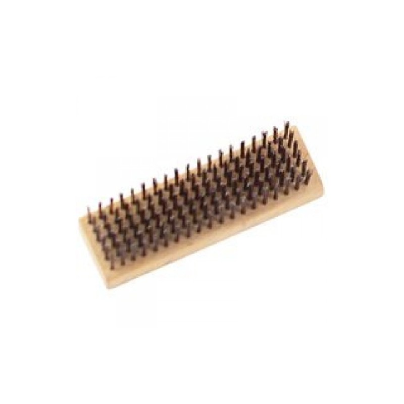Mintcraft WB00619S Wire Brush, Steel Trim, Hardwood Handle