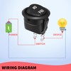 MAEZOE 10-Pack 12V Round Rocker Switch, SPST 20mm Mini 12