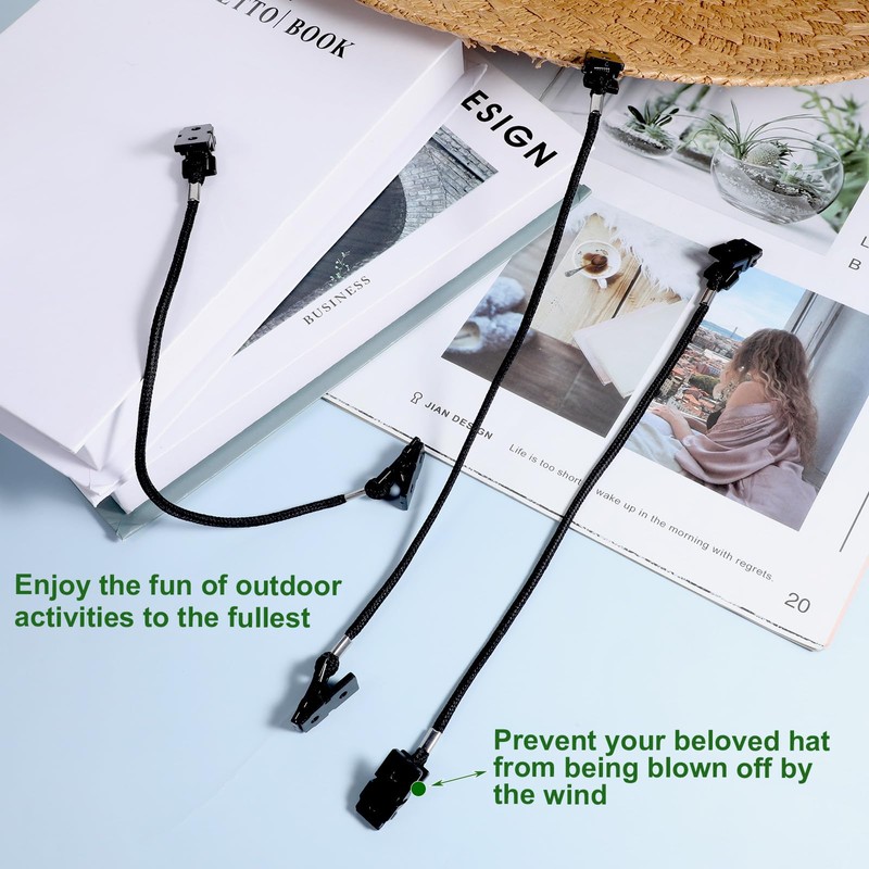 3 Pcs Retainer Hat Windy Clips Cap Clip Adjustable Hat