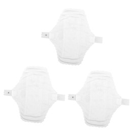 Healeved 3pcs Reusable Sanitary Pads Buds Cotton Women's Napkin 18cm Strong Absorption