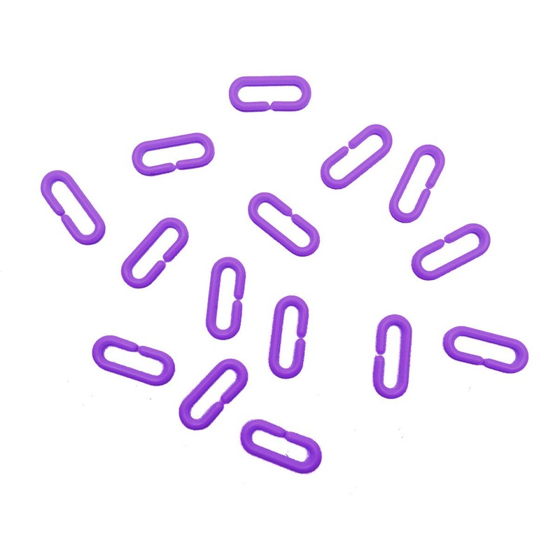 Hyamass 200-Piece Purple Plastic Chain Links & Toys - Interlocking